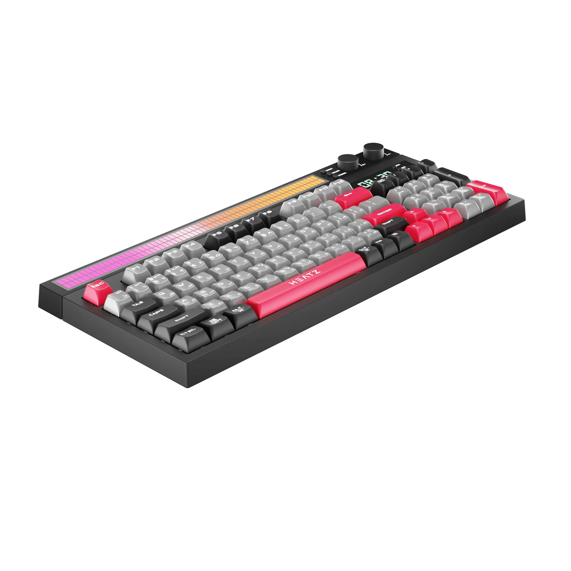 ZK30: 3 Mode Bluetooth 5.3 Type-C wired keyboard