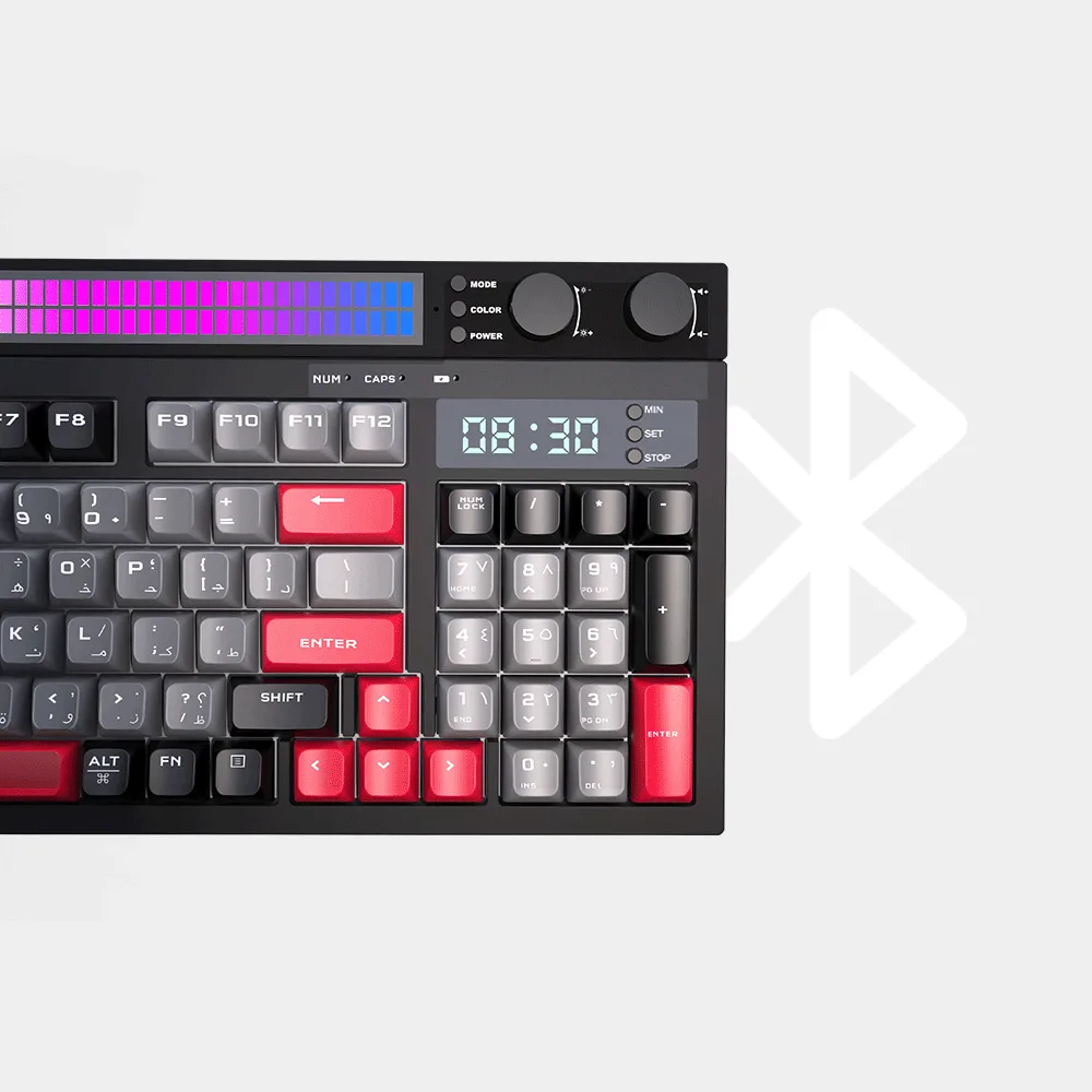 キーボード aaa ZK30: 3 Mode Bluetooth 5.3 Type-C wired keyboard