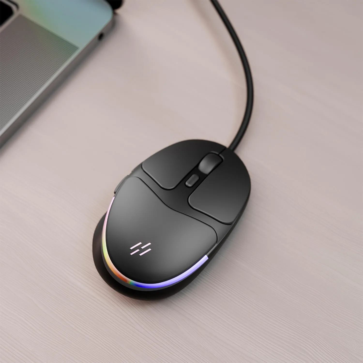 ZM61: Type C / USB wired 4200 DPI 6D button mouse